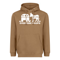 Toasted Coconut everyone poops Heavyweight Hoodie - artisFamous