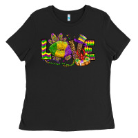 Black love lips mardi gras Ladies Tee - OliviaCreatesArt