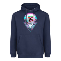 Navy bichons frise dog vintage Heavyweight Hoodie - artisFamous