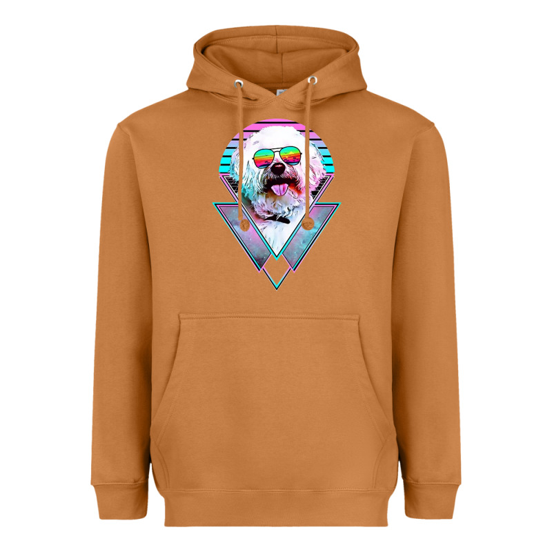 Bichons Frise Dog Vintage Heavyweight Hoodie by artisFamous | Teevron