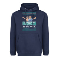 Navy pardon my take electric avenue ugly christmas sweater Heavyweight Hoodie - artisFamous