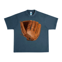 Midnight Navy baseball glove Urban Heavy Tee - FaDigitalArtStudio