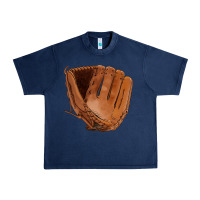 Navy baseball glove Urban Heavy Tee - FaDigitalArtStudio