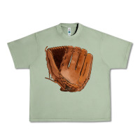 Oil Green baseball glove Urban Heavy Tee - FaDigitalArtStudio