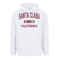 White santa clara cali ca vintage athletic sports design Heavyweight Hoodie - artisFamous