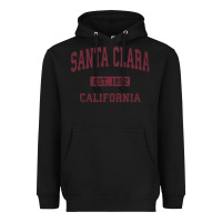 Black santa clara cali ca vintage athletic sports design Heavyweight Hoodie - artisFamous