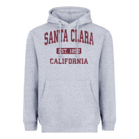 Heather Grey santa clara cali ca vintage athletic sports design Heavyweight Hoodie - artisFamous