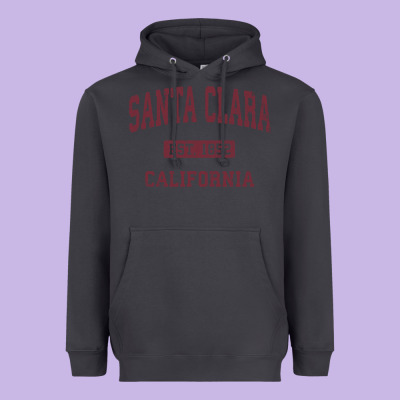 Santa Clara Cali Ca Vintage Athletic Sports Design Heavyweight Hoodie Designed By Artisfamous