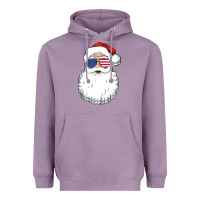 Lavender santa claus  u.s.a sunglasses christmas in july santa Heavyweight Hoodie - artisFamous