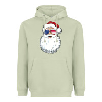 Matcha santa claus  u.s.a sunglasses christmas in july santa Heavyweight Hoodie - artisFamous