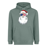 Sage santa claus  u.s.a sunglasses christmas in july santa Heavyweight Hoodie - artisFamous