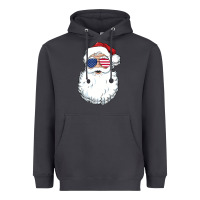 Smoke santa claus  u.s.a sunglasses christmas in july santa Heavyweight Hoodie - artisFamous