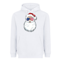White santa claus  u.s.a sunglasses christmas in july santa Heavyweight Hoodie - artisFamous