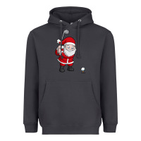 Smoke santa claus golf christmas golfer golfing gift Heavyweight Hoodie - artisFamous