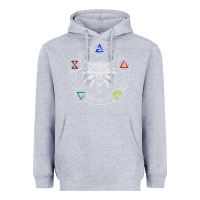 Heather Grey camiseta witcher Heavyweight Hoodie - artisFamous