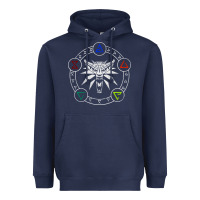 Navy camiseta witcher Heavyweight Hoodie - artisFamous