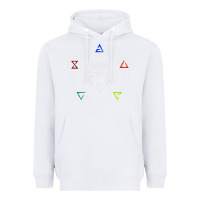 White camiseta witcher Heavyweight Hoodie - artisFamous