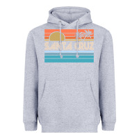 Heather Grey santa c.r.u.z cali sunset 70s 80s surfer summer sun Heavyweight Hoodie - artisFamous