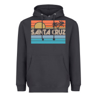 Santa C.r.u.z Cali Sunset 70s 80s Surfer Summer Sun Heavyweight Hoodie | Teevron