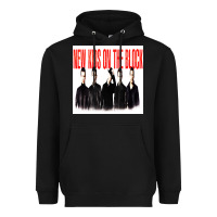 Black NEWS KIDS ON THE BLOCK Heavyweight Hoodie - artisFamous