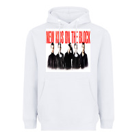 White NEWS KIDS ON THE BLOCK Heavyweight Hoodie - artisFamous