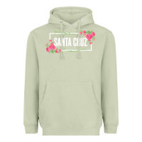 Matcha santa c.r.u.z cali  floral hibiscus flower Heavyweight Hoodie - artisFamous