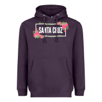 Plum santa c.r.u.z cali  floral hibiscus flower Heavyweight Hoodie - artisFamous