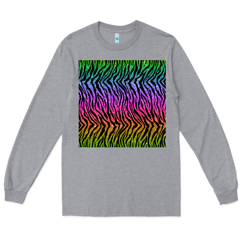 Tiger Glitter Seamless Pattern Long Sleeve Tee by BundleAndBundleShop | Teevron