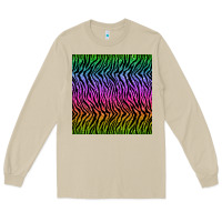 Mushroom tiger glitter seamless pattern Long Sleeve Tee - BundleAndBundleShop