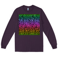 Plum tiger glitter seamless pattern Long Sleeve Tee - BundleAndBundleShop