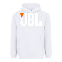 White jbl classic Heavyweight Hoodie - artisFamous