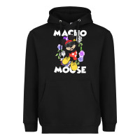 Black macho mouse Heavyweight Hoodie - artisFamous