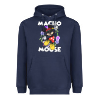 Navy macho mouse Heavyweight Hoodie - artisFamous