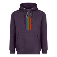 Plum rainbow lightsaber Heavyweight Hoodie - artisFamous