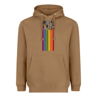 Toasted Coconut rainbow lightsaber Heavyweight Hoodie - artisFamous