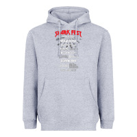 Heather Grey shark fest Heavyweight Hoodie - artisFamous
