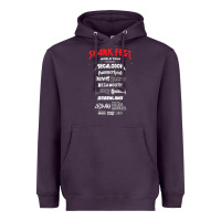 Plum shark fest Heavyweight Hoodie - artisFamous