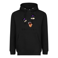 Black ahegao face girl Heavyweight Hoodie - artisFamous