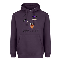 Plum ahegao face girl Heavyweight Hoodie - artisFamous