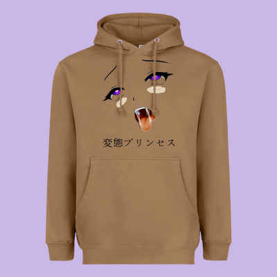 Ahegao Face Girl Heavyweight Hoodie Designed By Artisfamous