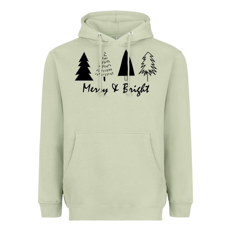 Merry And Bright Heavyweight Hoodie by artisFamous | Teevron