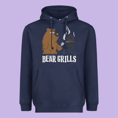 Bear Grills Grylls Heavyweight Hoodie Designed By Artisfamous