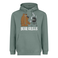 Sage Bear Grills Grylls Heavyweight Hoodie - artisFamous