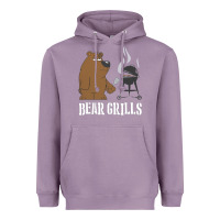 Lavender Bear Grills Grylls Heavyweight Hoodie - artisFamous