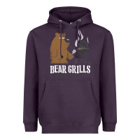 Plum Bear Grills Grylls Heavyweight Hoodie - artisFamous