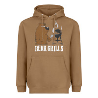 Toasted Coconut Bear Grills Grylls Heavyweight Hoodie - artisFamous