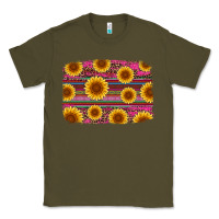 Army Green cinco de mayo sunflower background Classic Tee - Artiststas
