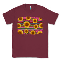 Burgundy cinco de mayo sunflower background Classic Tee - Artiststas