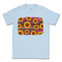Dusty Blue cinco de mayo sunflower background Classic Tee - Artiststas