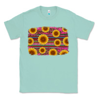 Seafoam cinco de mayo sunflower background Classic Tee - Artiststas